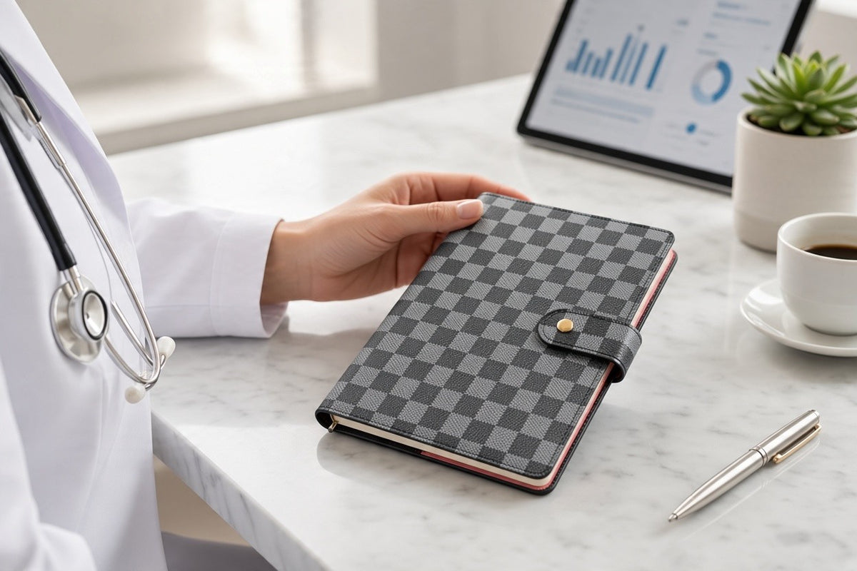 Rounds Ready Checkered Padfolio