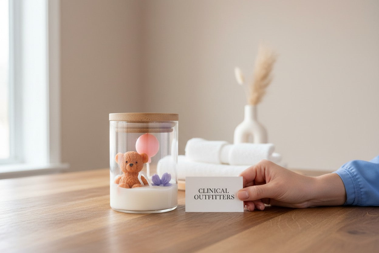 Nurse Care Bear Terrarium Candle Jar