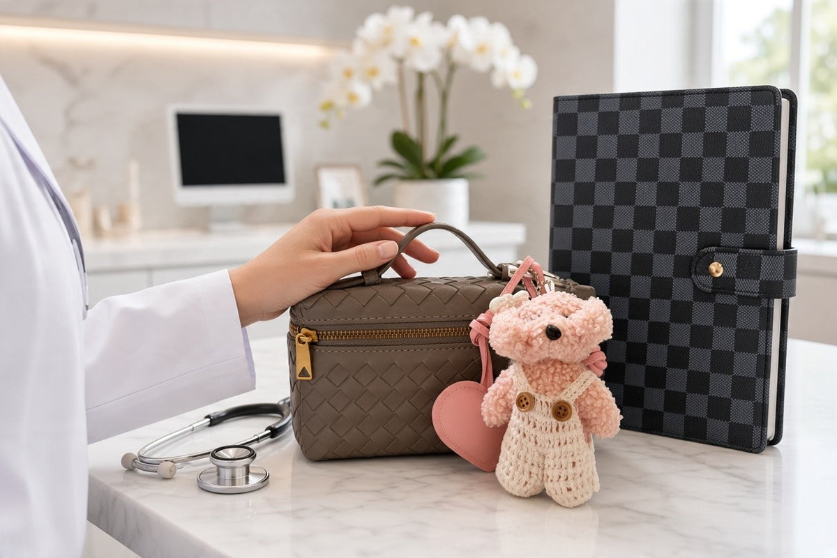 Rounds & Beyond Bundle | Padfolio, Mini Bag & Bag Charm