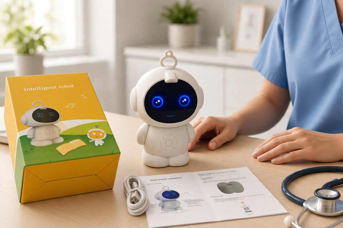 Mini LED Companion Robot – Desk Buddy Tech Accessory