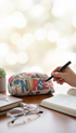 “Nurse cosmetic pouch with medical icons – Clinical Outfitters”